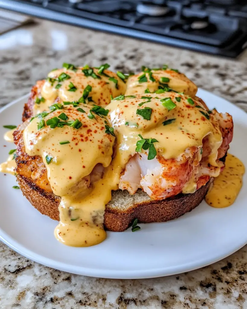 Bay Lobster Eggs Benedict with Cajun Hollandaise