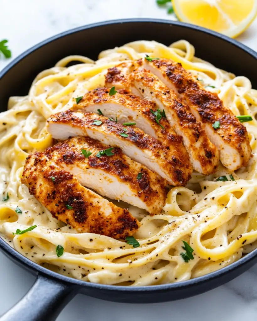 Cajun Chicken Fettuccine Alfredo