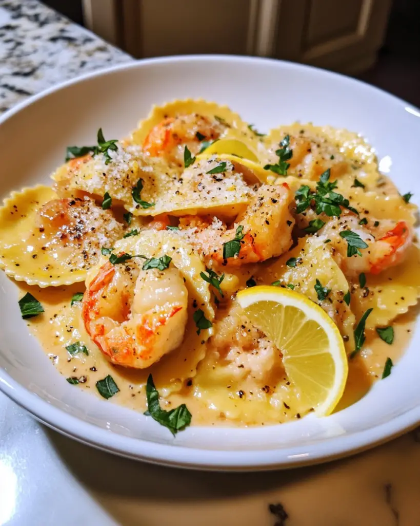 Lobster Ravioli With Lemon Butter Sauce