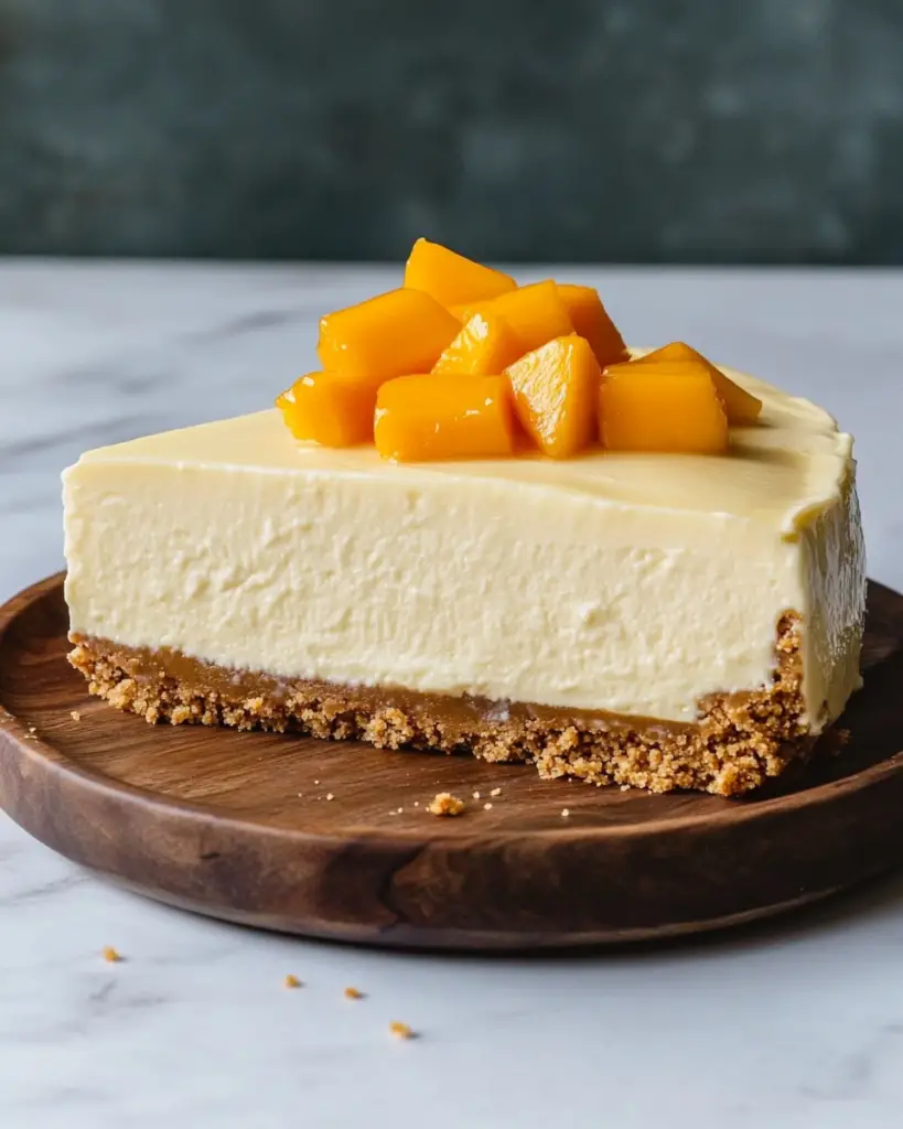 No-Bake Mango Cheesecake