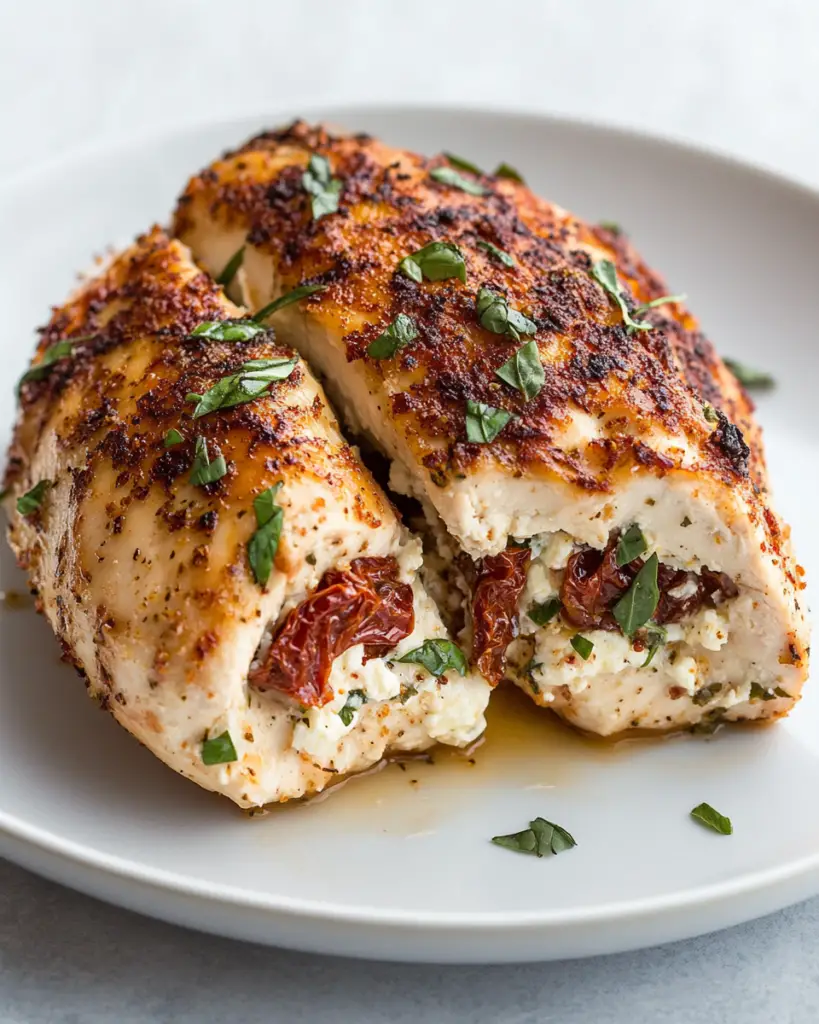 Sun-Dried Tomato Feta Stuffed Chicken
