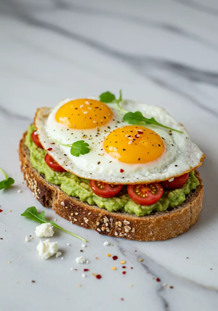 California-Style Fried Egg Avocado Toast