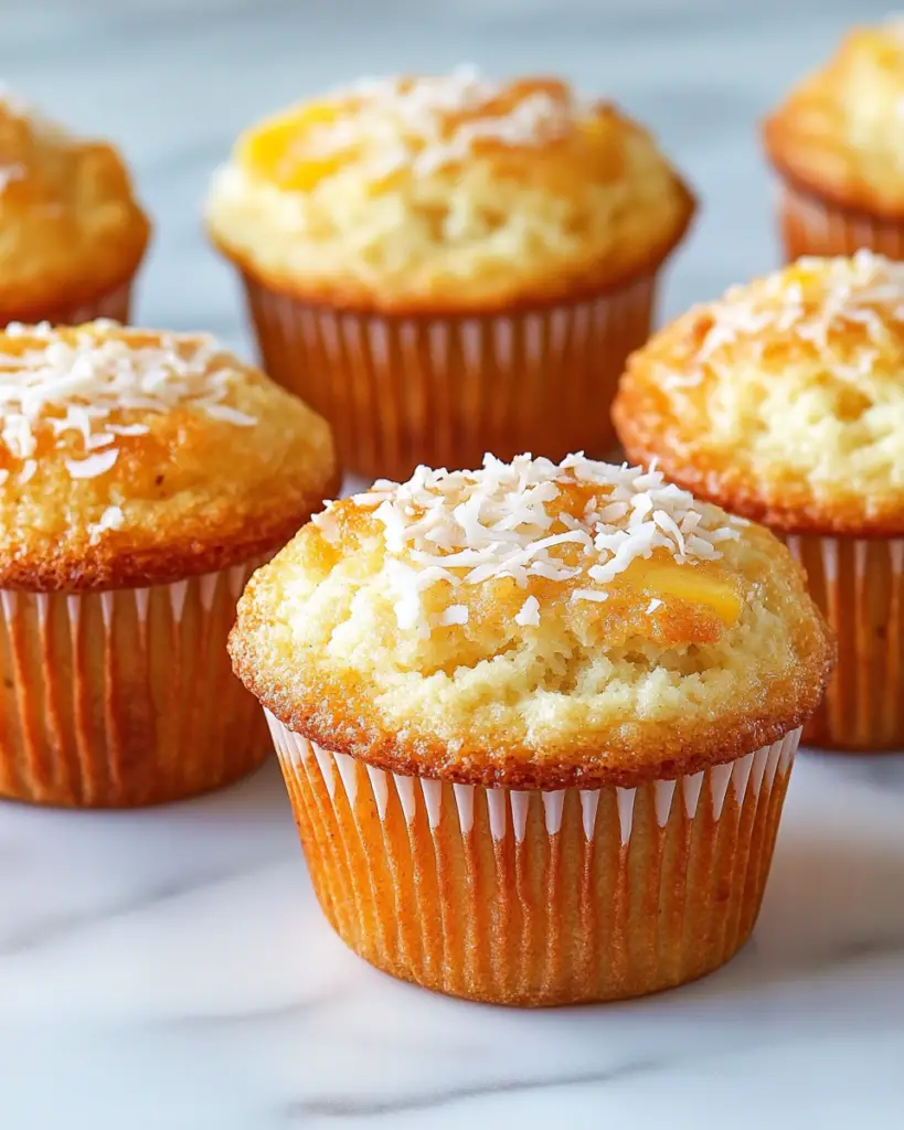 coconut and pineapple cottage cheese muffins