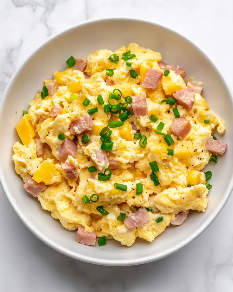 Fluffy Hawaiian Scrambled Eggs