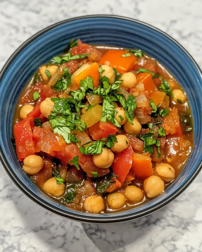 Healthy One Pot Tomato and Chickpea Stew