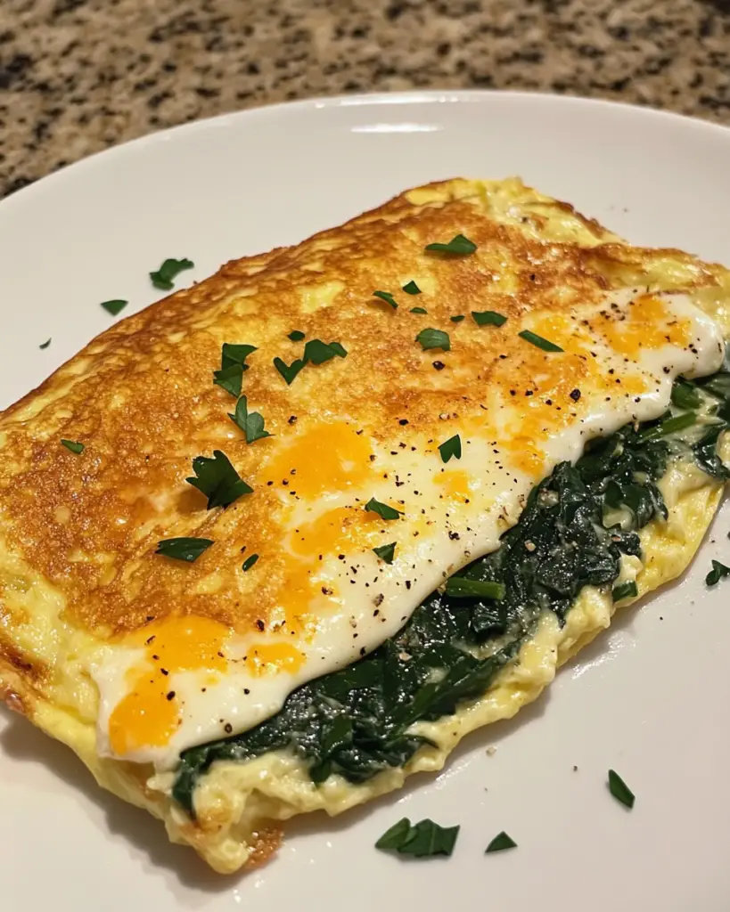 Spinach & Cheese Omelette
