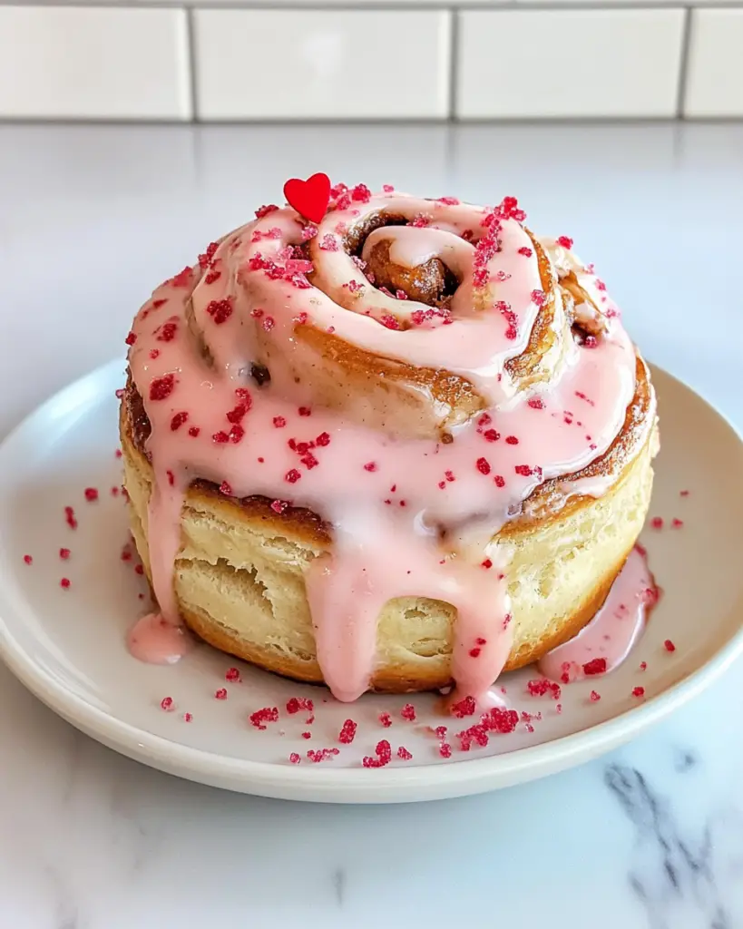 Valentine’s Day Cinnamon Rolls