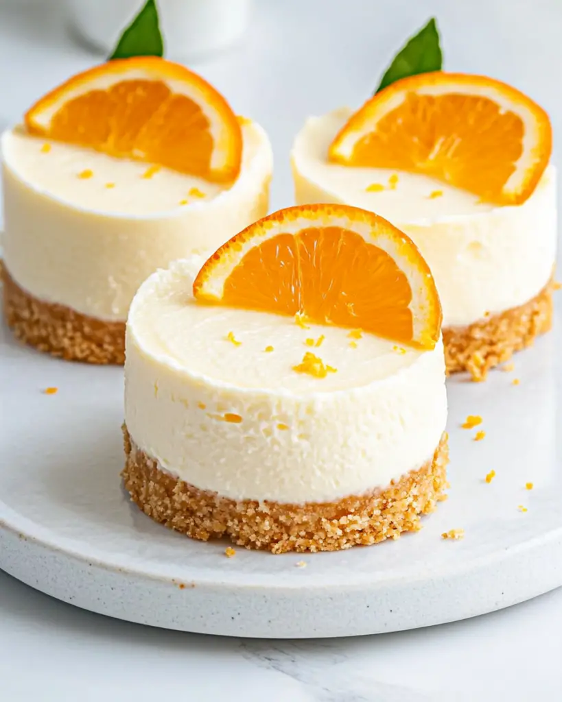Orange Creamsicle Mini Cheesecakes
