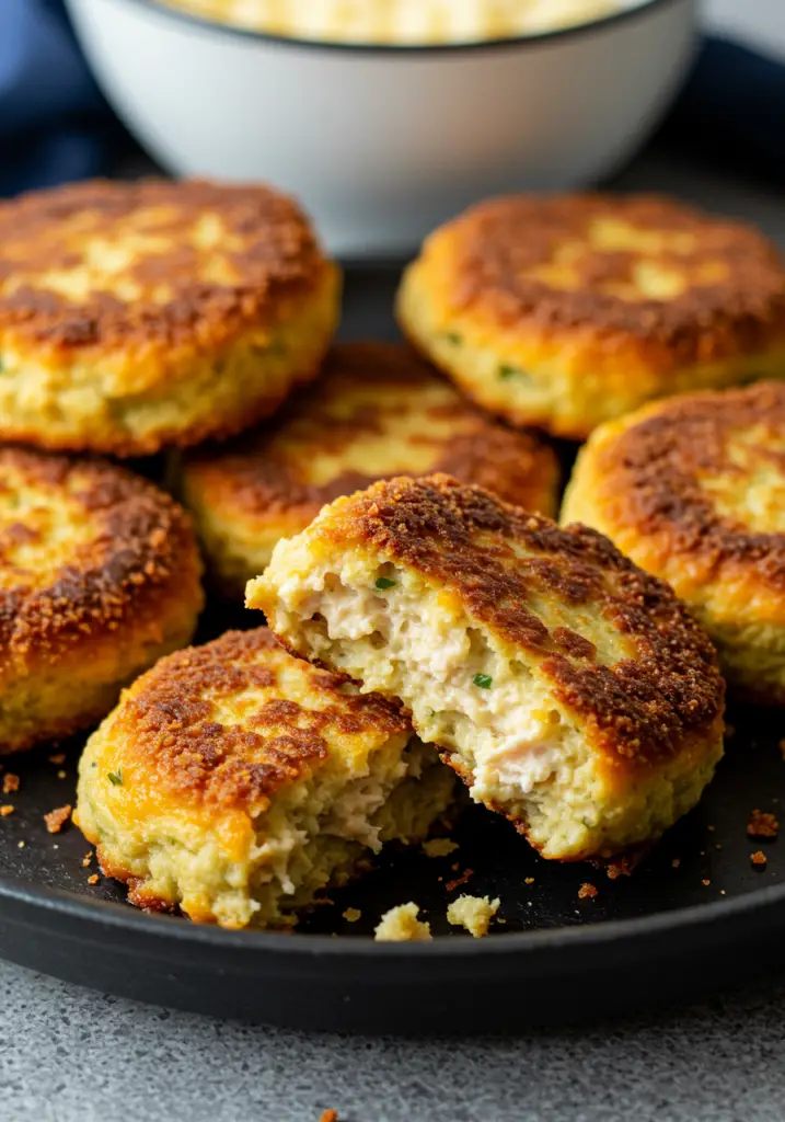 Cheesy Chicken Fritters