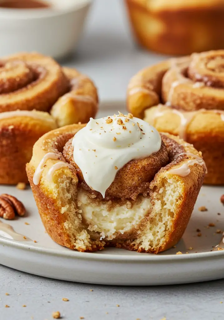 Cinnamon Roll Cheesecake Cups