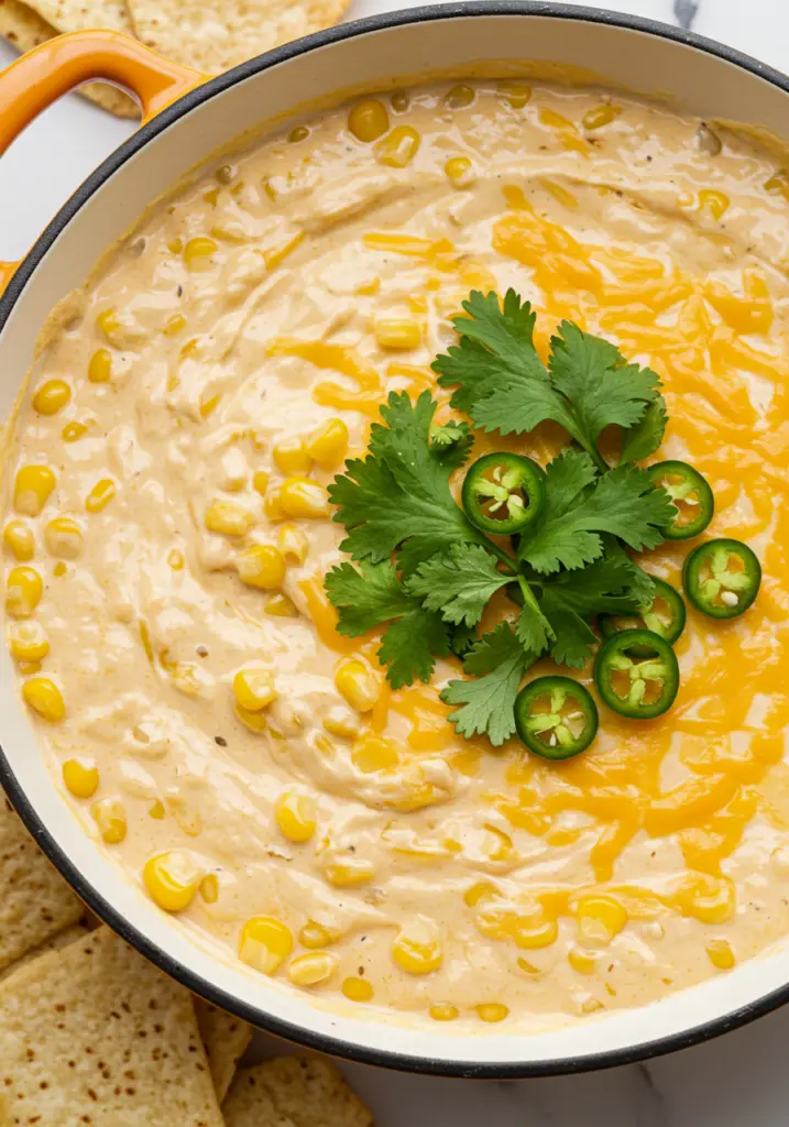 Cheesy Hot Corn Dip