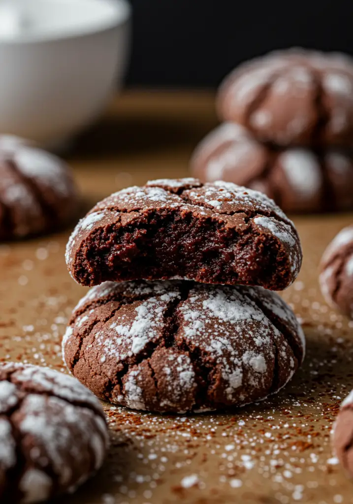 Chocolate Crinkle Cookies