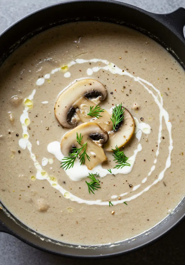Creamy Hungarian Mushroom Soup
