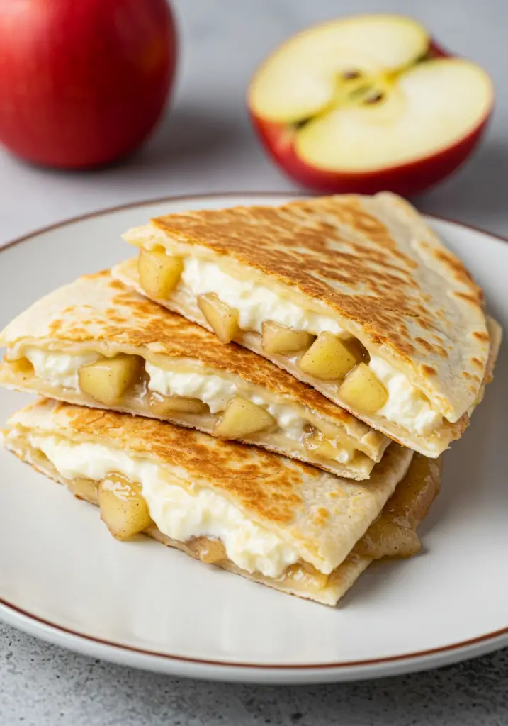 Apple Cheesecake Breakfast Quesadillas