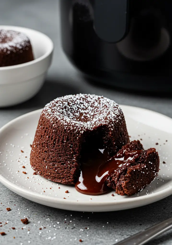 Mini Chocolate Lava Cakes (Air Fryer Version)