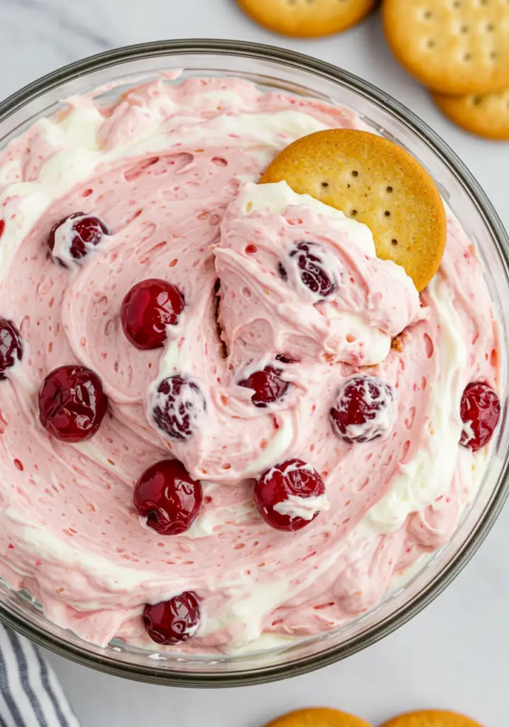 No-Bake Cherry Cheesecake Dip