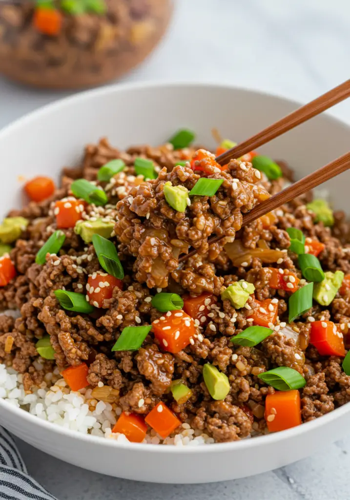 Korean Ground Beef Bowl