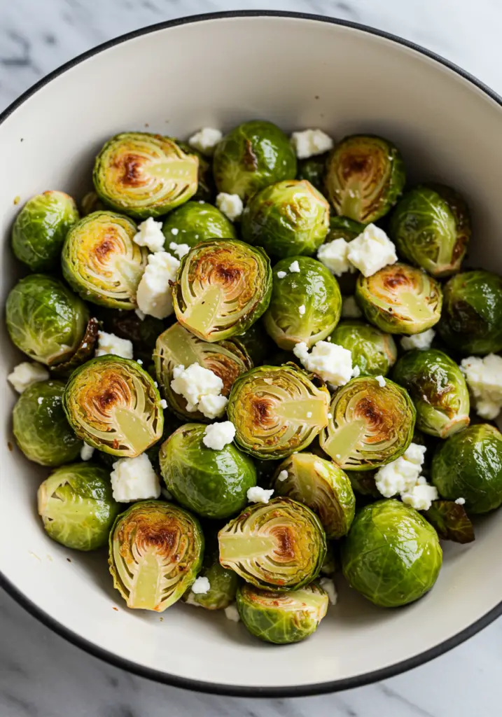 Feta Roasted Brussels Sprouts