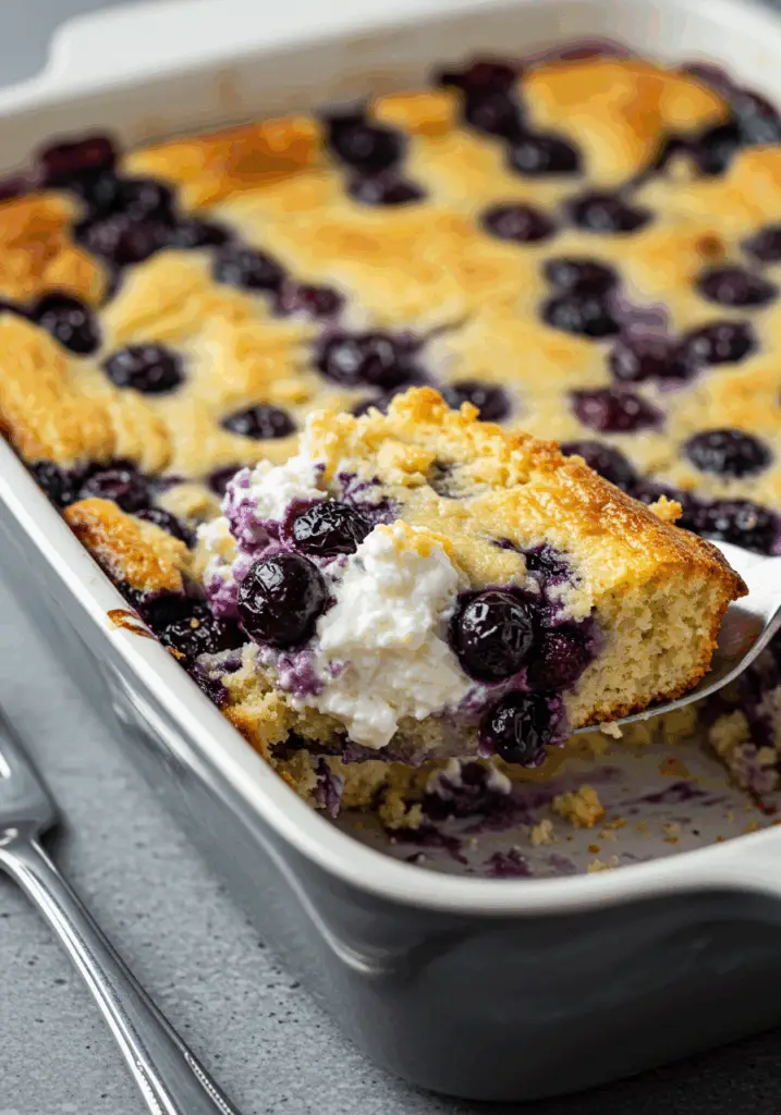 Blueberry Cottage Cheese Breakfast Bake