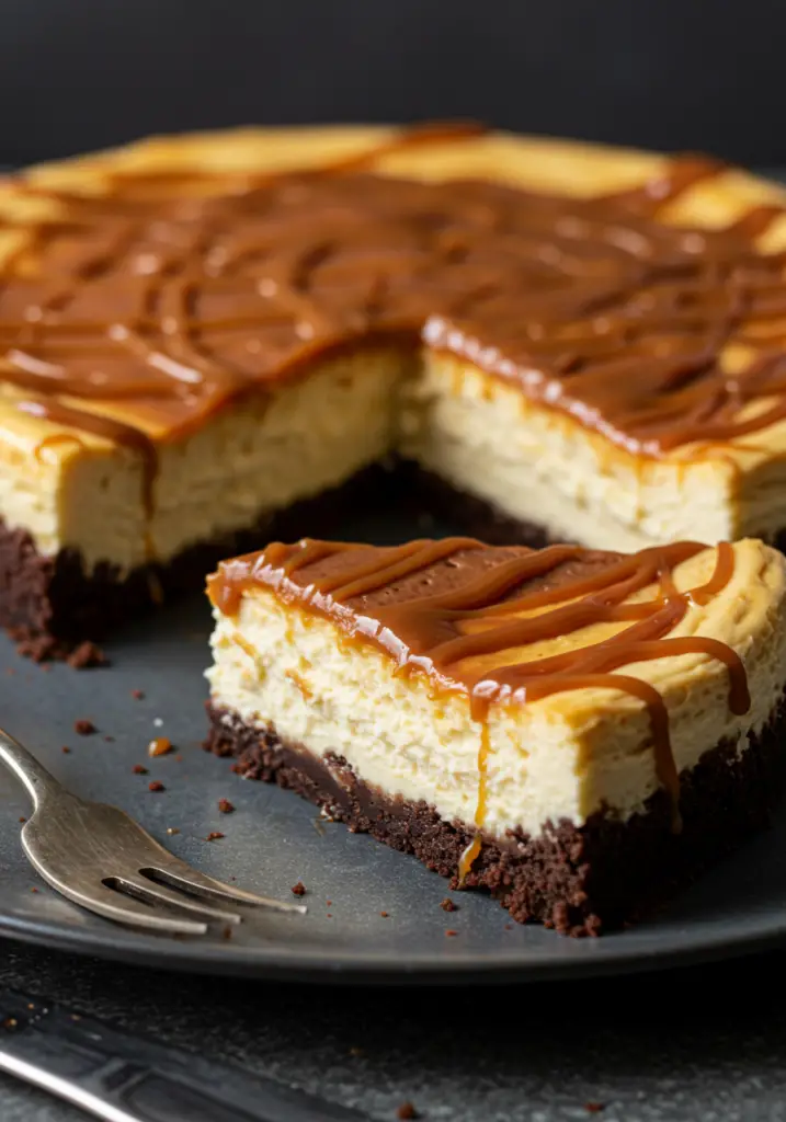 Caramel Brownie Cheesecake