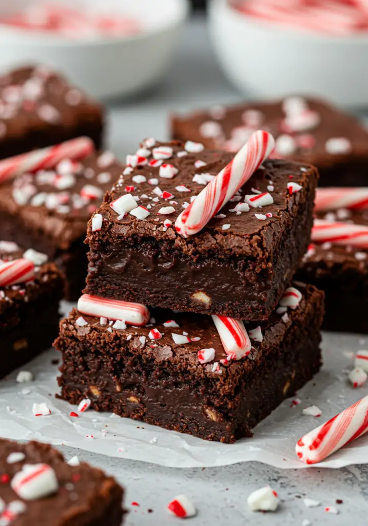Candy Cane Brownies