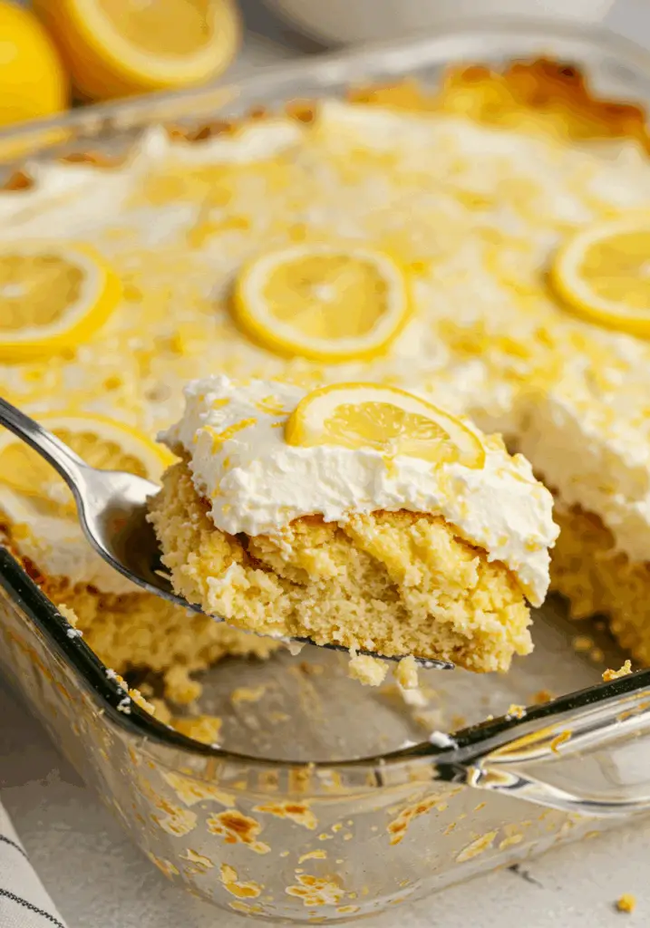 Lemon Cream Cheese Dump Cake