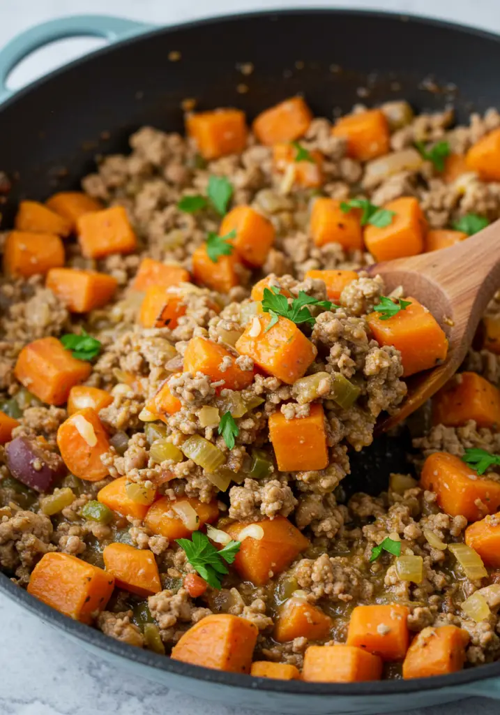 Ground Turkey Sweet Potato Skillet