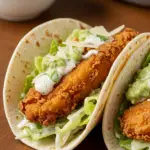 Fried Chicken Caesar Salad Tacos