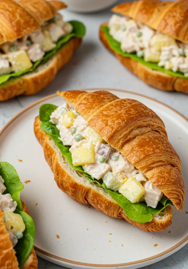 Pineapple Chicken Salad Croissants