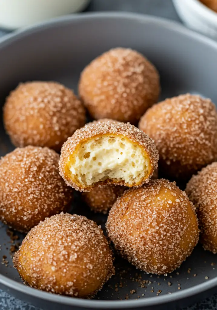 Fluffy Air Fryer Churro Bites