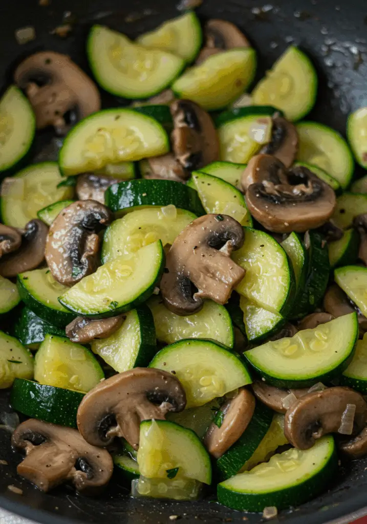 Low-Carb Sautéed Zucchini with Mushroom