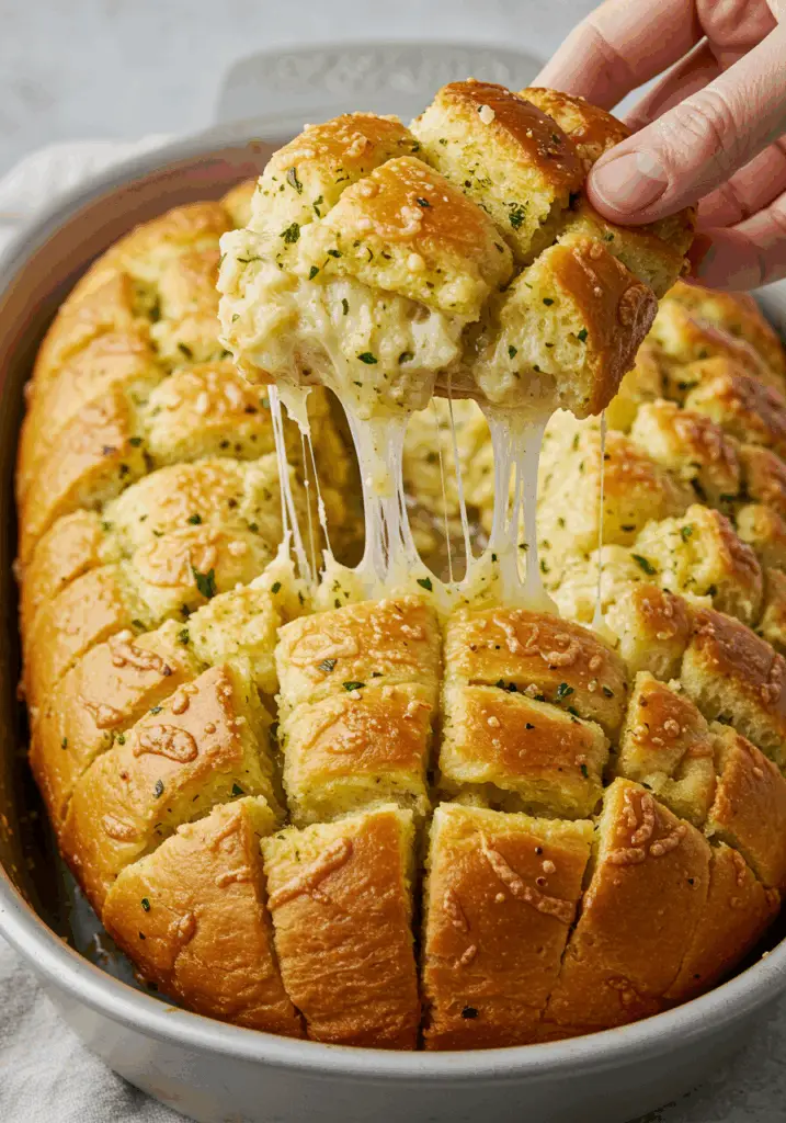 Cheesy Pull-Apart Garlic Bread