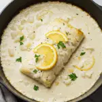 Baked Cod in Coconut Lemon Cream Sauce