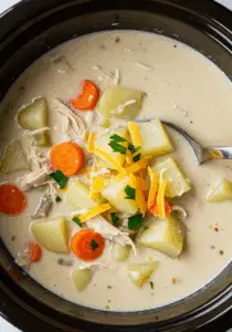 Crockpot Creamy Chicken and Potato Soup
