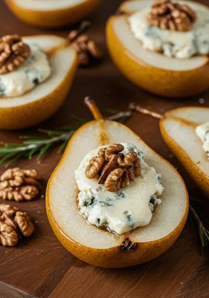 Elegant Blue Cheese Stuffed Pears