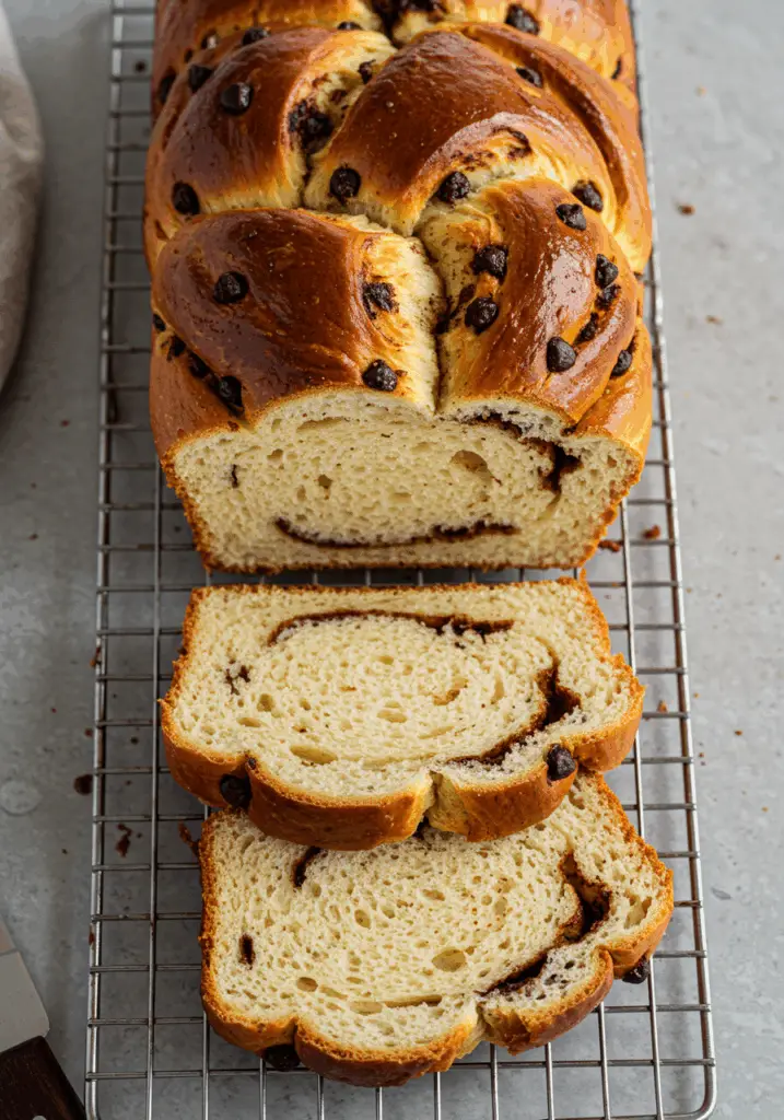 Chocolate Chip Brioche Bread
