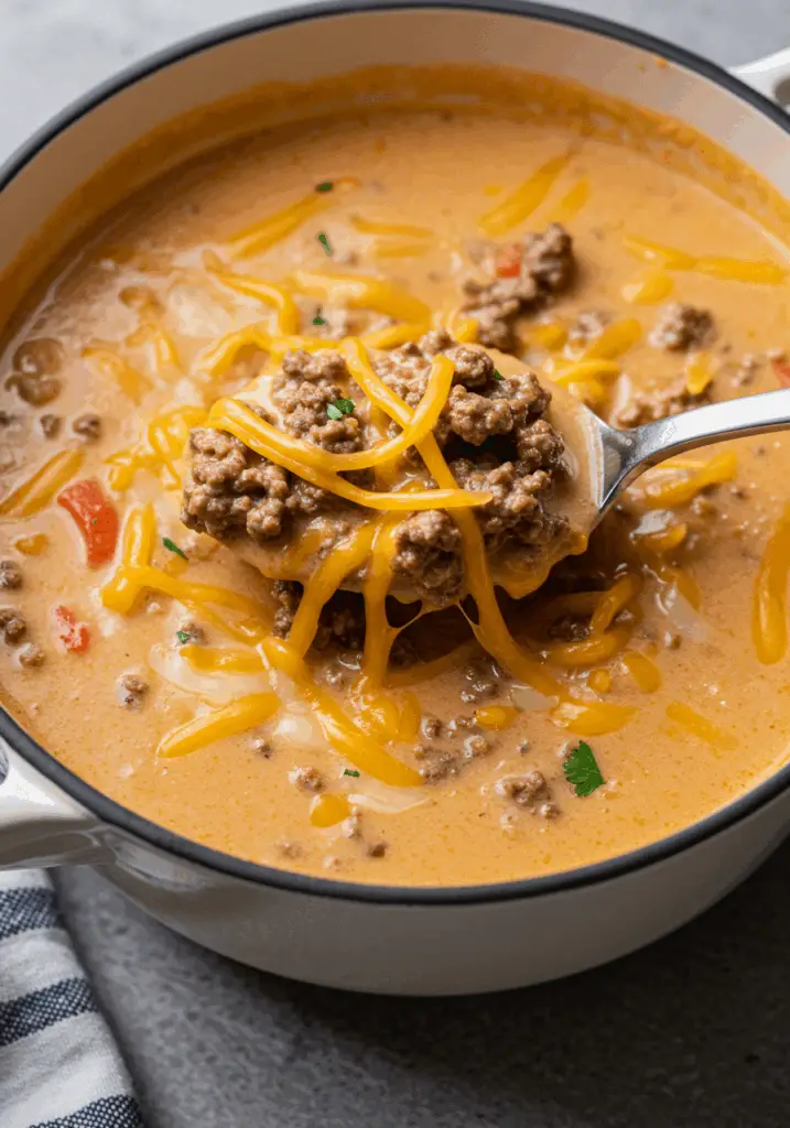 Creamy Cheeseburger Soup