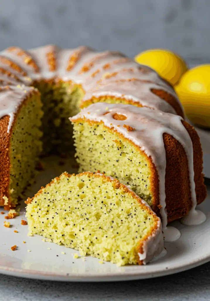 Moist Lemon Poppy Seed Cake