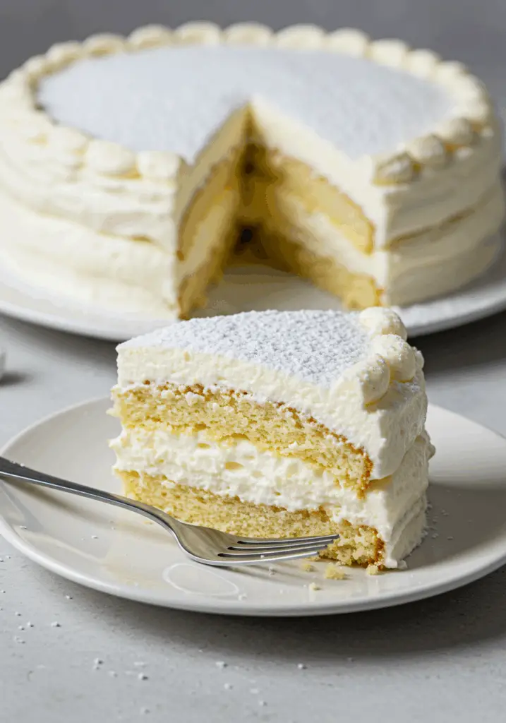 Snowy Bavarian Bliss Cake