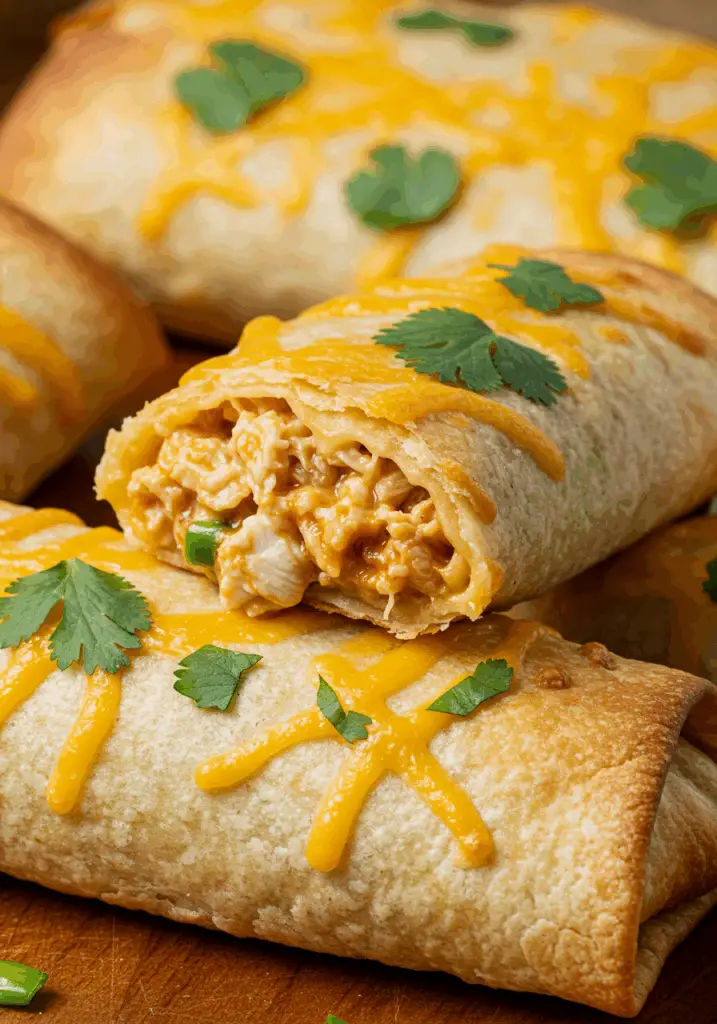 Baked Chicken Chimichangas