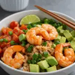 Spicy Shrimp and Avocado Rice Bowl