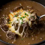 French Onion Beef Short Rib Soup