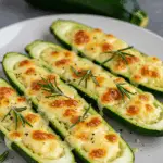 Gourmet Garlic Zucchini Steaks with Cheese