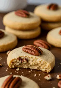 Butter Pecan Shortbread Cookies