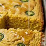Spicy Jalapeño Cornbread with Sweet Lime Honey Glaze