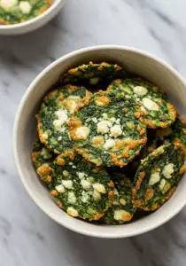 Mediterranean Spinach and Feta Crisps