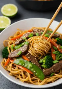 Mongolian Beef Noodles