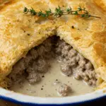Turkey Sausage Gravy and Biscuit Pie