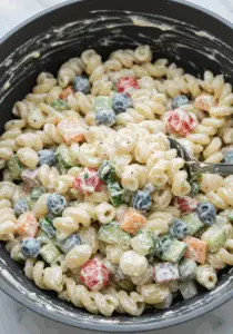 Healthy Creamy Pasta Salad