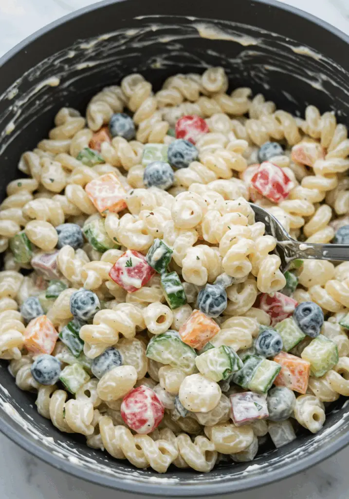 Healthy Creamy Pasta Salad